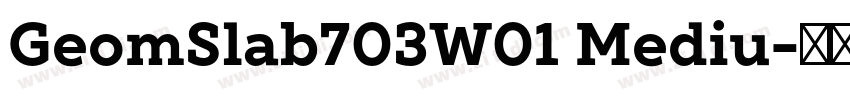 GeomSlab703W01 Mediu字体转换 GeomSlab703W01 Mediu字体转换